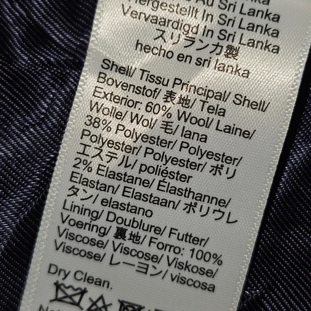 NWT J Crew Mens Navy Glen Stretch‎ Wool Bowery Dress Pants 36x30